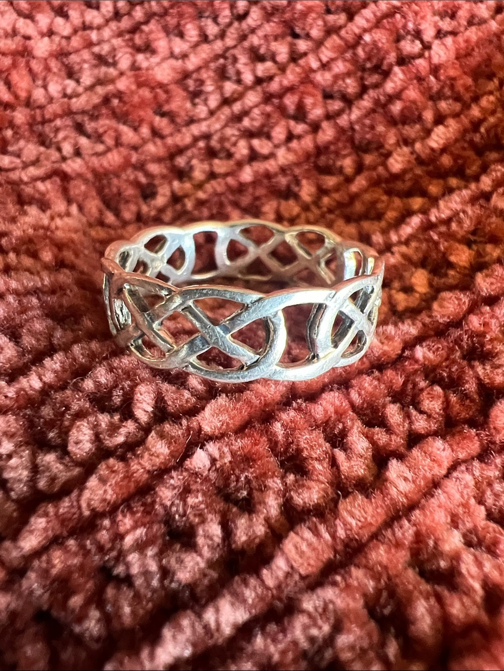 Sterling Silver Celtic Knot Openwork Ring - Size 11